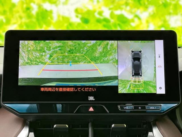 ハリアーハイブリッド Zレザーパッケージ 調光パノラマルーフ/JBL/ディスプレイオーディオ+ナビ12.3インチ/デジタルインナーミラー/トヨタセーフティセンス/エアーシート 前席/パノラミックビューモニター/車線逸脱防止支援システム(12枚目)