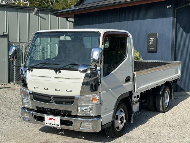 キャンター 全低床 メッキパーツ/カーナビゲーション/バックカメラ/ETC/左側電動格納ミラー/新品 アオリアルミ縞鋼板/新品 荷台鉄板張り/積載量2000Kg/(2枚目)