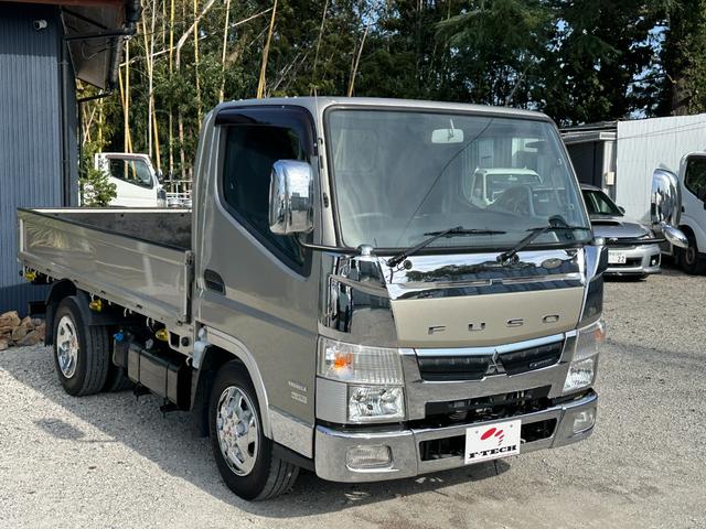 キャンター 全低床カスタム メッキパーツ/カーナビゲーション/ETC/両側 電動格納ミラー/新品アオリ鏡面ステンレス張り/荷台鉄板張り/積載量3000Kg/(8枚目)