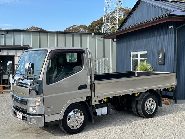 キャンター 全低床カスタム メッキパーツ/カーナビゲーション/ETC/両側 電動格納ミラー/新品アオリ鏡面ステンレス張り/荷台鉄板張り/積載量3000Kg/(47枚目)