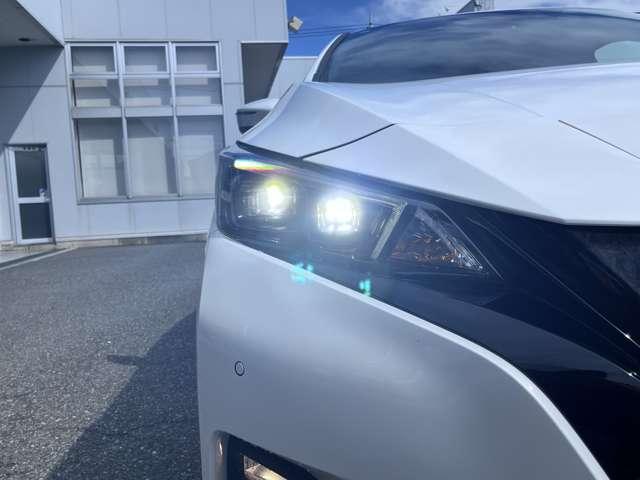 リーフ e+ G 試乗車UP・全周囲カメラ・純正ナビ・LEDヘッドライト シートヒーター 車線逸脱 ETC 1オーナー サイドカーテンエアバック(7枚目)