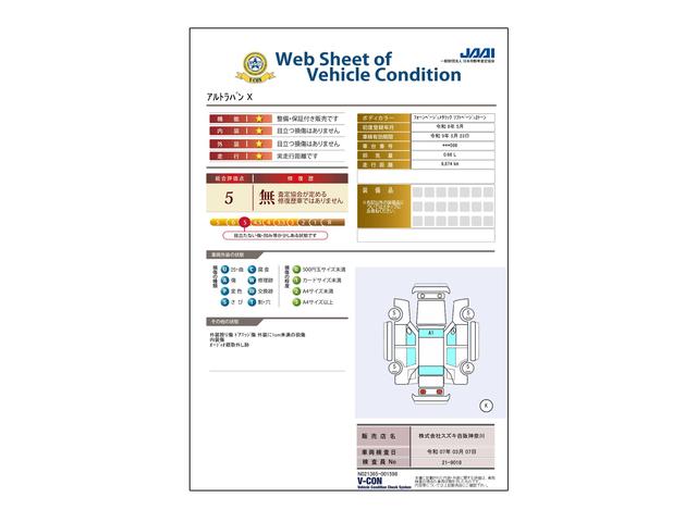 車両状態評価書