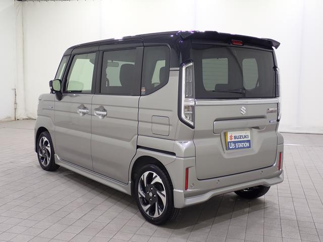 スペーシアカスタム ハイブリッドＸＳターボ　ブラック２トーンルーフ！　オーディオレス　元弊社社有車！後席両側電動パワースライドドア　車線維持支援　アダプティブクルーズコントロール　後席オットマン　前方・後方衝突軽減ブレーキ　フルオートエアコン　シーケンシャルウィンカー（6枚目）