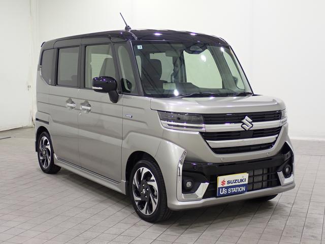 スペーシアカスタム ハイブリッドＸＳターボ　ブラック２トーンルーフ！　オーディオレス　元弊社社有車！後席両側電動パワースライドドア　車線維持支援　アダプティブクルーズコントロール　後席オットマン　前方・後方衝突軽減ブレーキ　フルオートエアコン　シーケンシャルウィンカー（7枚目）