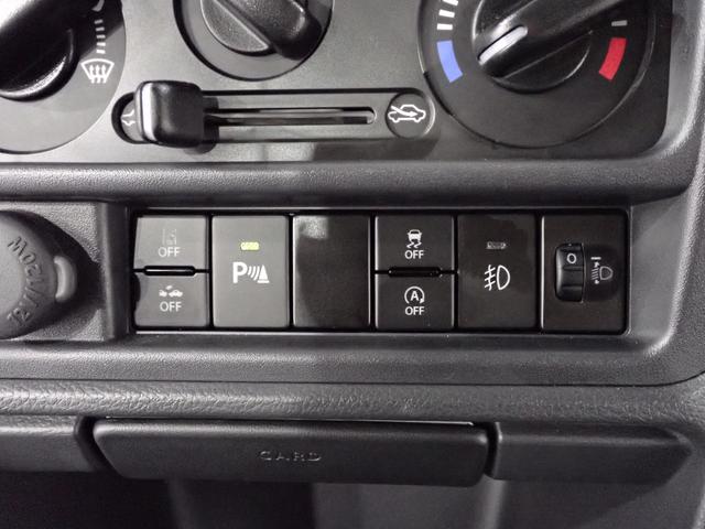 キャリイトラック KX 7型 2WD/4速オートマ LEDヘッドライト パワーウィンドー 電動格納ドアミラー 衝突軽減ブレーキ 前後誤発進抑制機能 電波式キーレスエントリー フォグランプ 外部入力付CDプレーヤー 荷台あおり三方開 元弊社社有車!(17枚目)