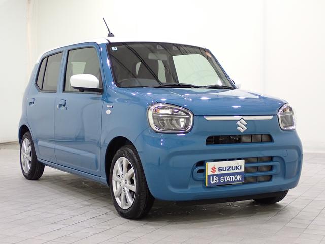 アルト ハイブリッドＸ　２型　ホワイト２トーンルーフ！　全方位モニタ付ディスプレイオーディオ　ＬＥＤヘッドライト　フルオートエアコン　アルミホイール　前方・後方衝突軽減ブレーキ　前後誤発進抑制　キーレスプッシュスタート　後席ヘッドレスト　元弊社社有車！（7枚目）