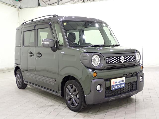 スペーシアギア ハイブリッドＸＺターボ　３型　フルタイム４ＷＤ　７インチワイドナビ　ＥＴＣ　車線逸脱”抑制”　全車速追従式アダプティブクルーズコントロール　後席両側電動パワースライドドア　前方・後方衝突軽減ブレーキ　ルーフレール　フルオートエアコン　スマートキー（7枚目）