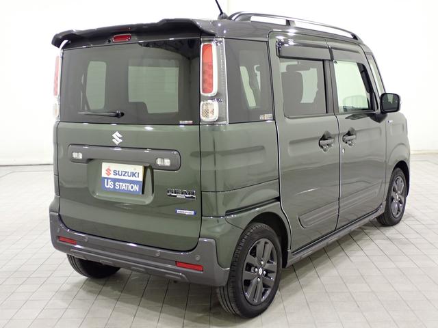 スペーシアギア ハイブリッドＸＺターボ　３型　フルタイム４ＷＤ　７インチワイドナビ　ＥＴＣ　車線逸脱”抑制”　全車速追従式アダプティブクルーズコントロール　後席両側電動パワースライドドア　前方・後方衝突軽減ブレーキ　ルーフレール　フルオートエアコン　スマートキー（8枚目）