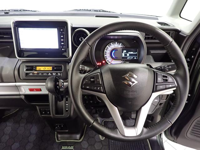 スペーシアギア ハイブリッドＸＺターボ　３型　フルタイム４ＷＤ　７インチワイドナビ　ＥＴＣ　車線逸脱”抑制”　全車速追従式アダプティブクルーズコントロール　後席両側電動パワースライドドア　前方・後方衝突軽減ブレーキ　ルーフレール　フルオートエアコン　スマートキー（13枚目）