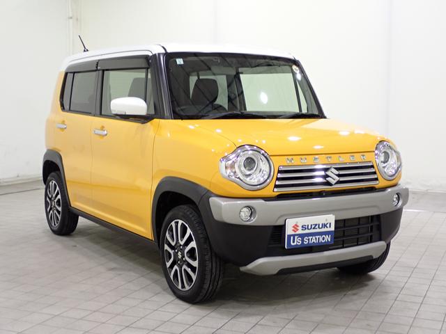 ハスラー Ｊ　２型　全方位モニタ付７インチワイドナビ　ホワイト２トーンルーフ！ブラックインテリアパッケージ！走行１．１万ｋｍ！車検整備付！ＥＴＣ　ディスチャージライト　ＬＥＤフォグランプ　衝突軽減ブレーキ　ナノイー搭載フルオートエアコン　スマートキー（7枚目）