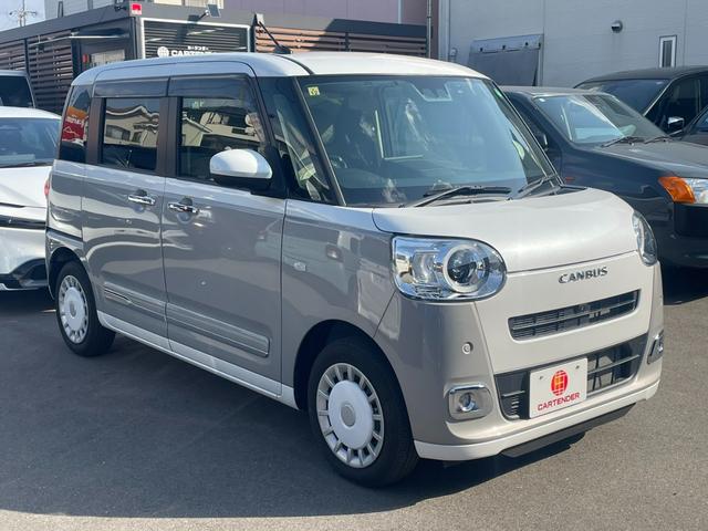 ムーヴキャンバス ストライプスG ドライブレコーダー ETC 全周囲カメラ 両側電動スライドドア ナビ TV クリアランスソナー 衝突被害軽減システム オートライト LEDヘッドランプ スマートキー(7枚目)