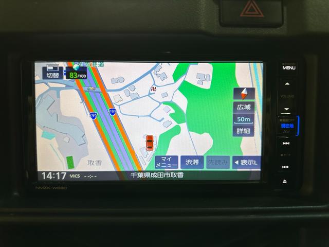 ハイゼットカーゴ クルーズターボSAIII ワンオーナー AT 衝突被害軽減システム ナビ 両側スライドドア キーレスエントリー アイドリングストップ 電動格納ミラー オートマチックハイビーム アルミホイール ABS ESC ターボ(8枚目)