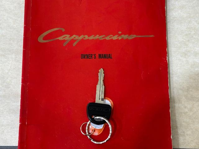 カプチーノ ベースグレード オークション仕入れの為距離検査済み ターボ オープンカー MT アルミホイール カセット エアコン パワーウィンドウ(13枚目)