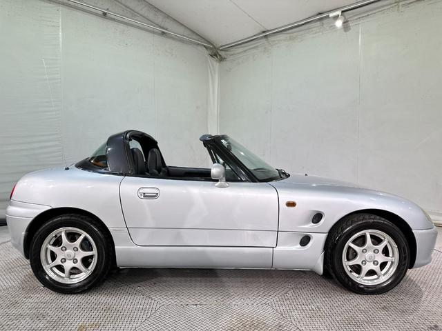 カプチーノ ベースグレード オークション仕入れの為距離検査済み ターボ オープンカー MT アルミホイール カセット エアコン パワーウィンドウ(17枚目)