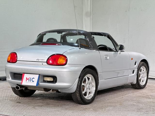 カプチーノ ベースグレード オークション仕入れの為距離検査済み ターボ オープンカー MT アルミホイール カセット エアコン パワーウィンドウ(19枚目)