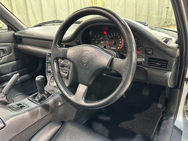 カプチーノ ベースグレード オークション仕入れの為距離検査済み ターボ オープンカー MT アルミホイール カセット エアコン パワーウィンドウ(23枚目)