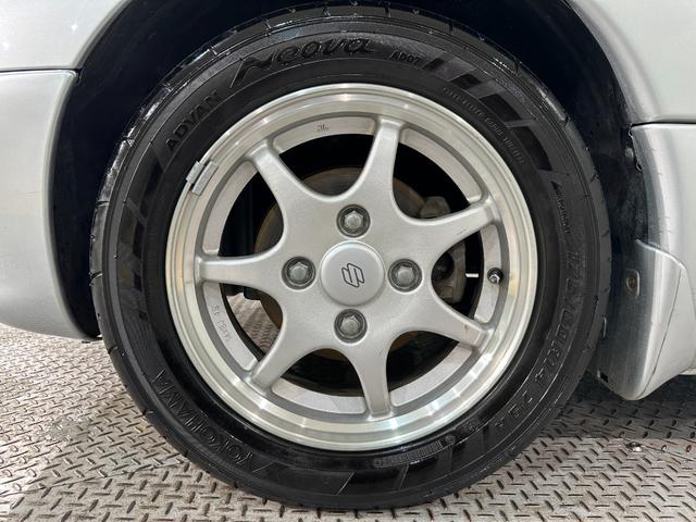 カプチーノ ベースグレード オークション仕入れの為距離検査済み ターボ オープンカー MT アルミホイール カセット エアコン パワーウィンドウ(38枚目)