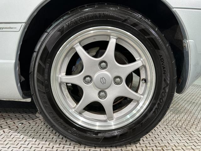 カプチーノ ベースグレード オークション仕入れの為距離検査済み ターボ オープンカー MT アルミホイール カセット エアコン パワーウィンドウ(39枚目)