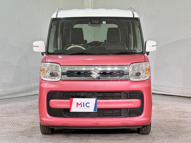 スペーシア ハイブリッドＸ　バックカメラ　両側電動スライドドア　ナビ　ＴＶ　クリアランスソナー　衝突被害軽減システム　オートライト　スマートキー　アイドリングストップ　電動格納ミラー　シートヒーター　ベンチシート（13枚目）