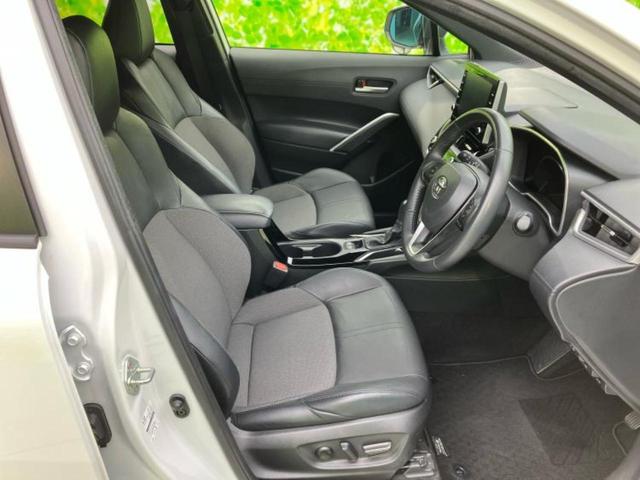 カローラクロス ハイブリッドＺ　新品タイヤ／モデリスタエアロ／保証書／ディスプレイオーディオ９インチ／トヨタセーフティセンス／シートヒーター　前席／車線逸脱防止支援システム／シート　ハーフレザー／電動バックドア　衝突被害軽減システム（4枚目）