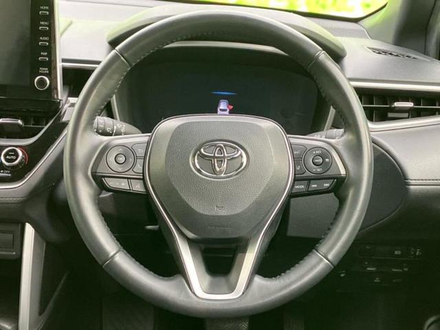 カローラクロス ハイブリッドＺ　新品タイヤ／モデリスタエアロ／保証書／ディスプレイオーディオ９インチ／トヨタセーフティセンス／シートヒーター　前席／車線逸脱防止支援システム／シート　ハーフレザー／電動バックドア　衝突被害軽減システム（13枚目）