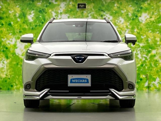 カローラクロス ハイブリッドＺ　新品タイヤ／モデリスタエアロ／保証書／ディスプレイオーディオ９インチ／トヨタセーフティセンス／シートヒーター　前席／車線逸脱防止支援システム／シート　ハーフレザー／電動バックドア　衝突被害軽減システム（56枚目）