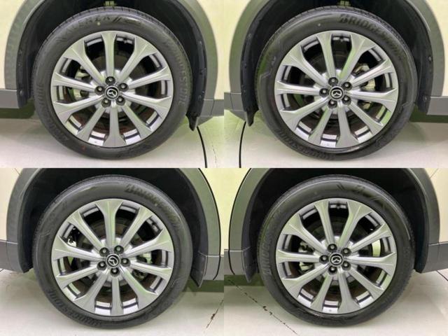 ＣＸ－６０ ４ＷＤ２５Ｓエクスクルーシブモード　新品タイヤ／ＢＯＳＥ／保証書／純正　１２．３インチ　メモリーナビ／アイアクティブセンス（マツダ）／シートヒーター　全席／３６０°ビューモニター／車線逸脱防止支援システム／シート　フルレザー　革シート（63枚目）