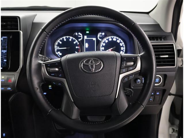 ランドクルーザープラド TX Lパッケージ リアカメラ スマートキ 盗難防止 キーレスエントリー ETC装備 DVD再生可 寒冷地 エアコン LEDランプ レザー アルミホイール パートタイム4WD 横滑り防止システム フルTV メモリーナビ(6枚目)