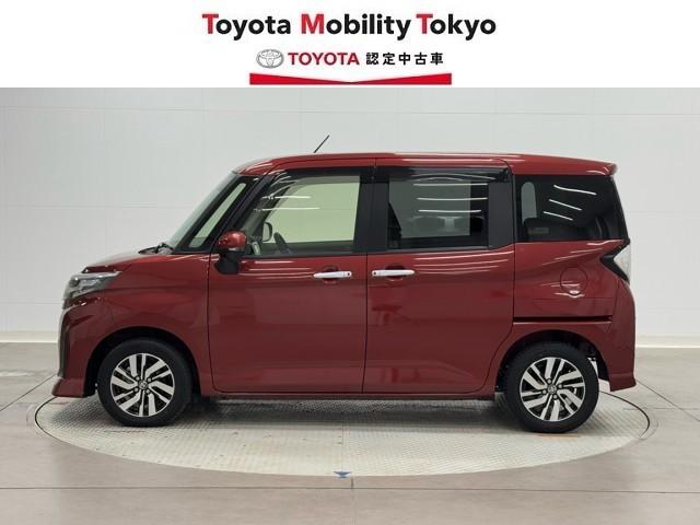 ルーミー カスタムG アイドリング 両側電動SD LEDヘット バックビューモニター 衝突回避ブレーキ フルフラット 地デジ スマートキー メモリナビ クルーズコントロール 点検記録簿 DVD ETC ドライブレコーダー(3枚目)