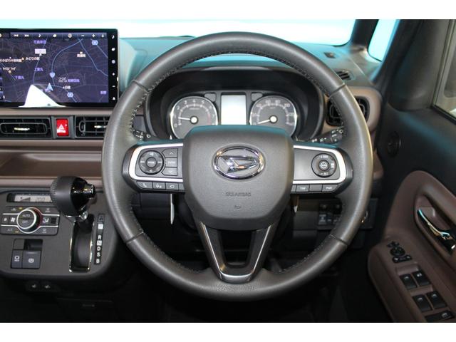ムーヴキャンバス セオリーＧターボ　禁煙車／寒冷地仕様／両側電動スライドドア／レーダークルーズコントロール／メーカーナビ９型／オートマチックハイビーム／クリアランソナー／ＬＥＤ／シートヒーター／衝突軽減／ブルートゥース／バックカメラ（21枚目）