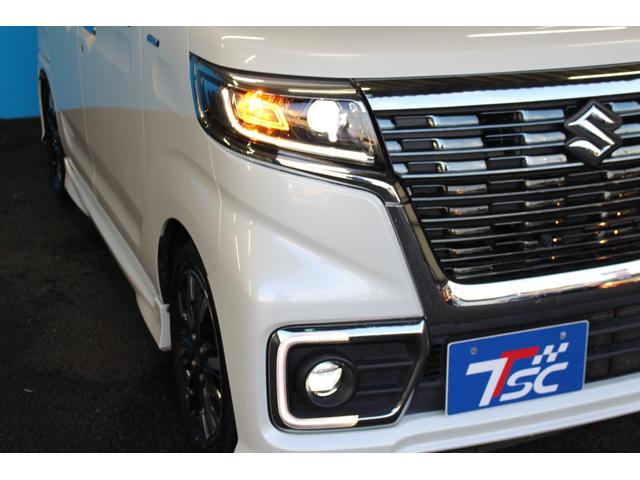 スペーシアカスタム ハイブリッドXSターボ 禁煙車/セーフティサポート/全周囲カメラ/ETC/両側電動スライドドア/純正ナビ/地デジ/ハーフレザーシート/シートヒーター/RSR車高調/HUD/パドルシフト/クルーズコントロール/プッシュスタート(15枚目)