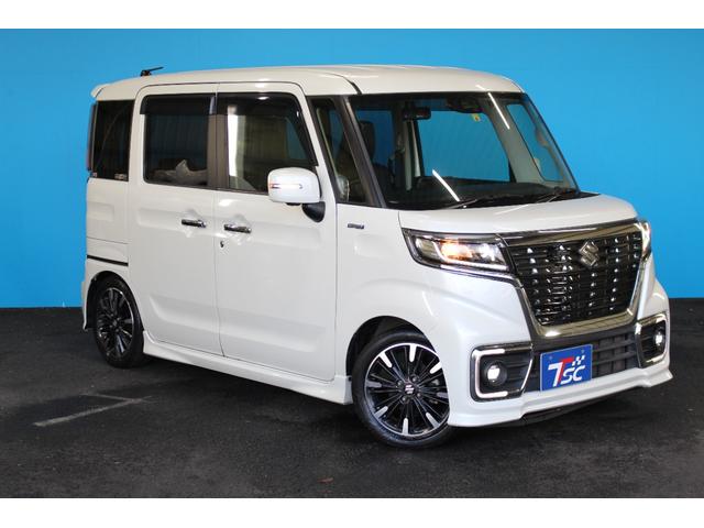 スペーシアカスタム ハイブリッドXSターボ 禁煙車/セーフティサポート/全周囲カメラ/ETC/両側電動スライドドア/純正ナビ/地デジ/ハーフレザーシート/シートヒーター/RSR車高調/HUD/パドルシフト/クルーズコントロール/プッシュスタート(56枚目)