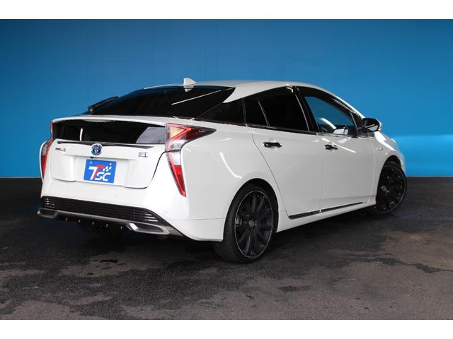 プリウス Ａツーリングセレクション　禁煙車／セーフティセンス／レーダークルーズ／クリアランスソナー／バックカメラ／純正９インチナビ／革シート／シートヒーター／社外ＣＡＲＬＳＳＯＮ１９ＡＷ／Ｂｌｕｅｔｏｏｔｈ／ドラレコ／ＥＴＣ／ダウンサス（35枚目）