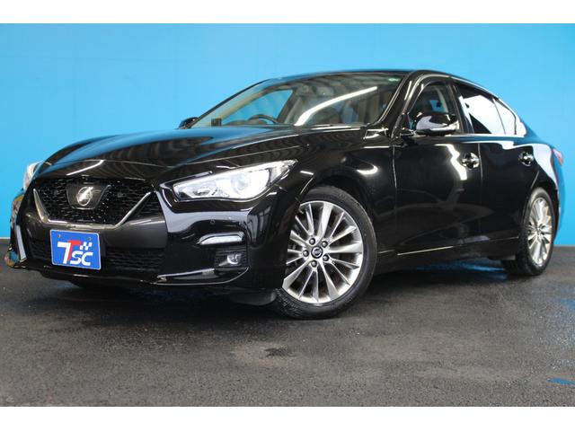 スカイライン ＧＴ　タイプＰ　禁煙車／全方位運転支援システム／黒革シート／サンルーフ／ＬＥＤヘッドライト／純正ナビ／フルセグ／Ｂｌｕｅｔｏｏｔｈ／ドラレコ／パワーシート／シートヒーター／オートライト／ＥＴＣ／ソナー／ターボ／フォグ（58枚目）