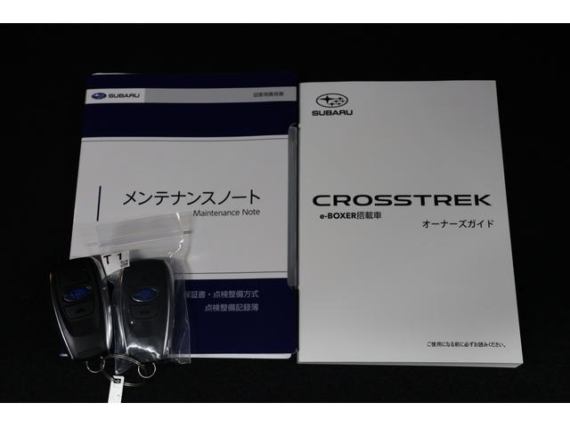 クロストレック リミテッド　ＡＷＤ　ｅ－ＢＯＸＥＲ　　元弊社社有車　ルーフレール　１１．６インチセンターディスプレイ　アラウンドビューモニター　シートヒーター　ステアリングヒーター　前後録画ドライブレコーダー　ＥＴＣ２．０　トノカバー　ドアバイザー（27枚目）