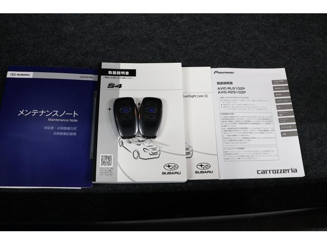 ＷＲＸ Ｓ４ ＷＲＸＳ４　ＳＴＩ　Ｓｐｏｒｔ　ＲＥＣＡＲＯシート　ドラレコ　前後ドライブレコーダー　ドアバイザー　ＥＴＣ２．０＆ビルトインタイプ　トランクスポイラー　カロッツェリアナビゲーション（11枚目）