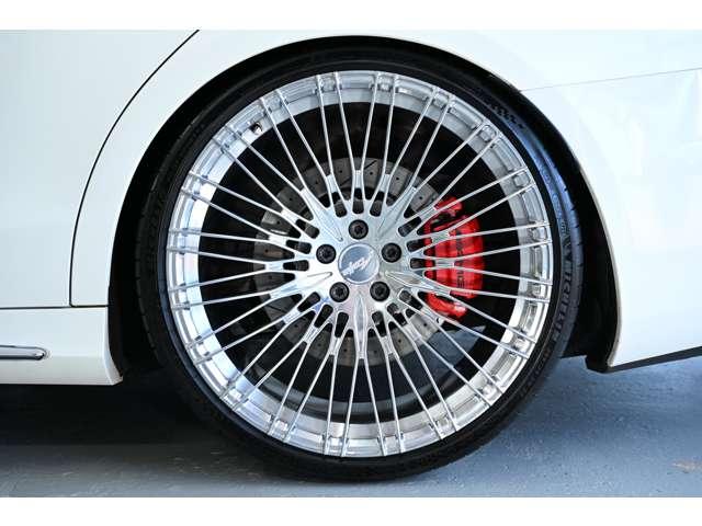 Sクラス S63 4マチック+ロング 4WD ロワリングキット ワンオフアルミ オットマン リアエンタ パノラマSR(28枚目)