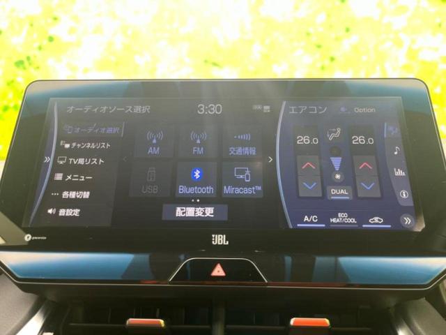 ハリアー ４ＷＤ　Ｚ　ＪＢＬ／純正　ＳＤナビ／デジタルインナーミラー／トヨタセーフティセンス／シートヒーター　前席／パノラミックビューモニター／車線逸脱防止支援システム／シート　ハーフレザー　衝突被害軽減システム　４ＷＤ（11枚目）