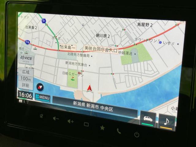 スペーシアカスタム 4WDハイブリッドXSターボ 新品タイヤ/保証書/純正 9インチ SDナビ/セーフティサポート(スズキ)/両側電動スライドドア/シートヒーター 前席/全方位モニター用カメラ/車線逸脱防止支援システム/シート ハーフレザー 4WD(9枚目)