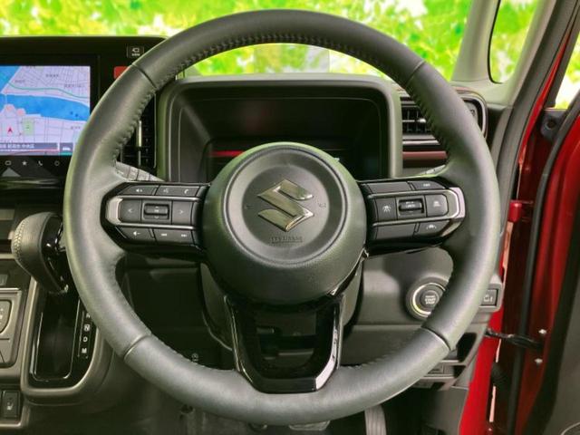 スペーシアカスタム 4WDハイブリッドXSターボ 新品タイヤ/保証書/純正 9インチ SDナビ/セーフティサポート(スズキ)/両側電動スライドドア/シートヒーター 前席/全方位モニター用カメラ/車線逸脱防止支援システム/シート ハーフレザー 4WD(14枚目)