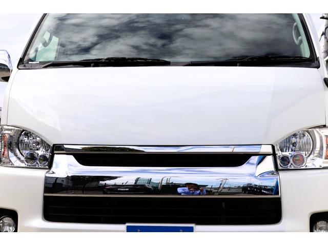 ハイエースワゴン GL トヨタ純正SDナビ フルセグTV 後席フリップダウンモニター バットフェイスボンネット パワースライドド シートカバー トヨタ純正アルミホイール LEDヘッドライト プッシュスタート スマートキー(30枚目)