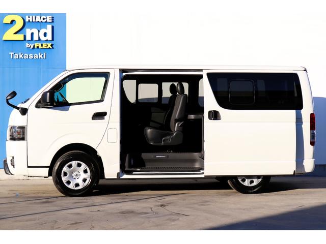 ハイエースバン スーパーGL ダークプライムII ベットキット/パナソニック10インチナビ/ETC/パノラミックビューカメラ/ブラックエディション/フロントスポイラー/ドライブレコーダー/フローリング/サイドバー/TRDバンパーガード/100V電源(26枚目)