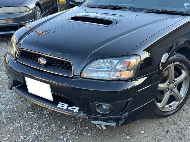 レガシィＢ４ ＲＳＫリミテッド　ワンオーナー車。ＥＪ２０ツインターボ，５ＭＴ，クラッチ，ラジエター，タイベル，パワステＰ，オルタネーター，シフトブッシュ交換歴あり。純正ビルシュタイン，フジツボマフラー，ナビ，ＥＴＣ，エアロＳＰ．．（12枚目）