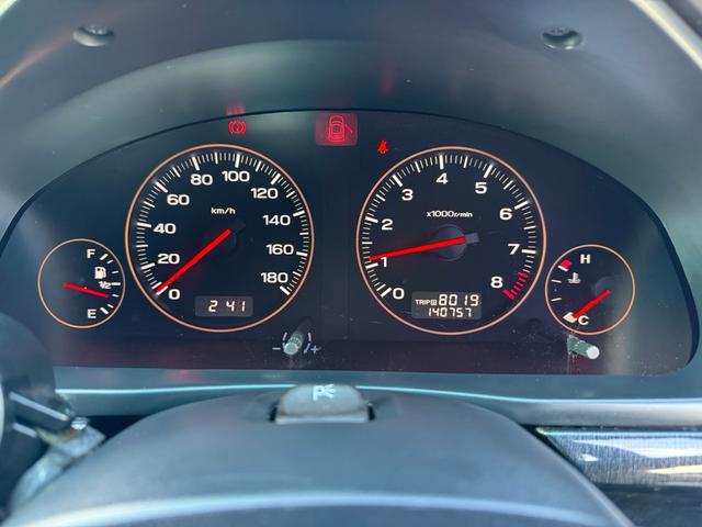 レガシィＢ４ ＲＳＫリミテッド　ワンオーナー車。ＥＪ２０ツインターボ，５ＭＴ，クラッチ，ラジエター，タイベル，パワステＰ，オルタネーター，シフトブッシュ交換歴あり。純正ビルシュタイン，フジツボマフラー，ナビ，ＥＴＣ，エアロＳＰ．．（26枚目）