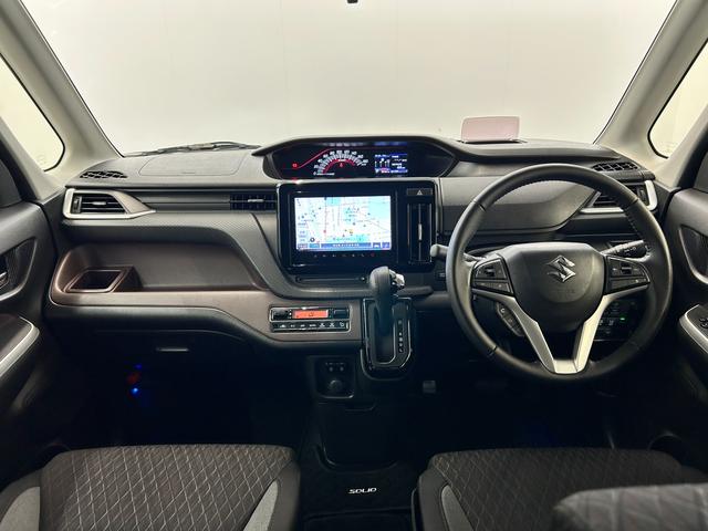 ソリオバンディット バンディット　ＨＹＢＲＩＤ　ＭＶ　ナビ　全方位カメラ　ＥＴＣ　ドライブレコーダー　オートライト　Ｂｌｕｅｔｏｏｔｈ　スライドドア　純正ナビ　プッシュスタート　シートヒーター　ＥＴＣ　オートエアコン　禁煙車　スズキセーフティーサポート（10枚目）