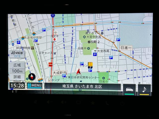 ソリオバンディット バンディット　ＨＹＢＲＩＤ　ＭＶ　ナビ　全方位カメラ　ＥＴＣ　ドライブレコーダー　オートライト　Ｂｌｕｅｔｏｏｔｈ　スライドドア　純正ナビ　プッシュスタート　シートヒーター　ＥＴＣ　オートエアコン　禁煙車　スズキセーフティーサポート（13枚目）