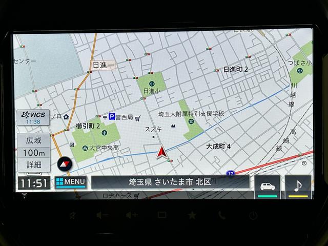 ハスラー タフワイルド　３型　特選車！　全方位カメラ　ナビ　純正ＡＷ　フルタイム４ＷＤ　オートライト　Ｂｌｕｅｔｏｏｔｈ　プッシュスタート　純正ナビ　シートヒーター　オートエアコン　禁煙車　スズキセーフティーサポート　４ＷＤ　ＬＥＤ　純正ＡＷ　全方位カメラ（13枚目）