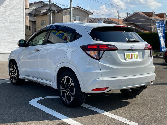 ヴェゼル ハイブリッドZ・ホンダセンシング【4WD】 7インチメモリーナビ Bluetooth フルセグ バックカメラ ドラレコ ETC 追従型クルコン ハーフレザー コーナーセンサー 衝突軽減 車線逸脱警告 スマートキー 純正アルミ LED 禁煙車(52枚目)