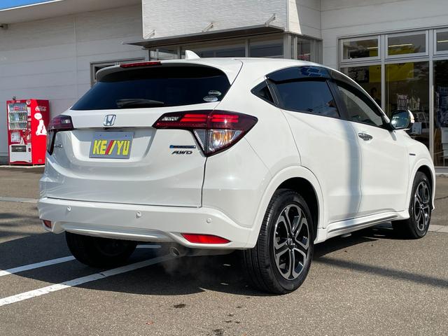 ヴェゼル ハイブリッドZ・ホンダセンシング【4WD】 7インチメモリーナビ Bluetooth フルセグ バックカメラ ドラレコ ETC 追従型クルコン ハーフレザー コーナーセンサー 衝突軽減 車線逸脱警告 スマートキー 純正アルミ LED 禁煙車(54枚目)