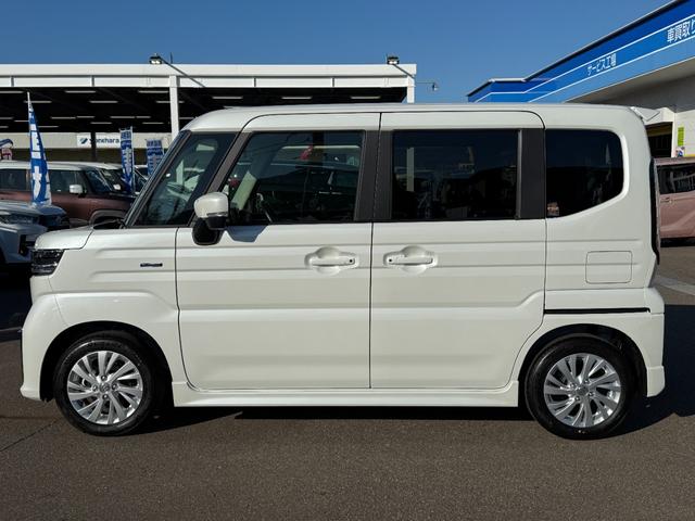 スペーシアカスタム ハイブリッドGS【4WD】 届出済み未使用車 シートヒーター 追従型クルコン 両側スライドドア 片側電動スライド 純正アルミ コーナーセンサー 衝突軽減ブレーキ 横滑り防止 スマートキー オートLEDライト フォグランプ 禁煙車(15枚目)